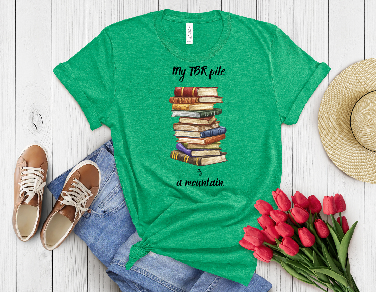 My tbr pile t-shirt
