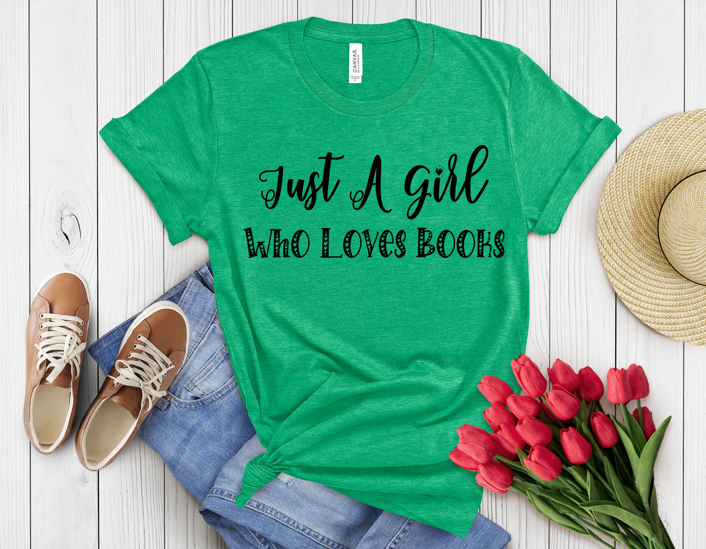 A girl love books t-shirt