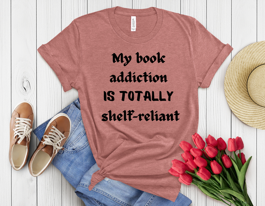 Book addiction t-shirt
