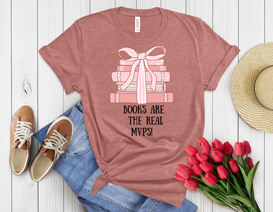 Books r real mpvs t-shirt