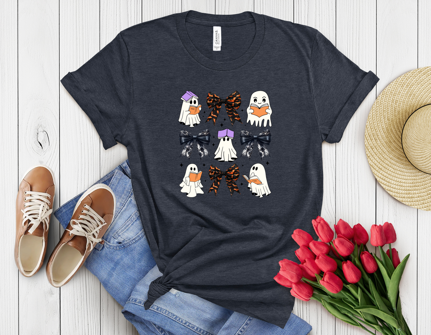 ghost reads t-shirt
