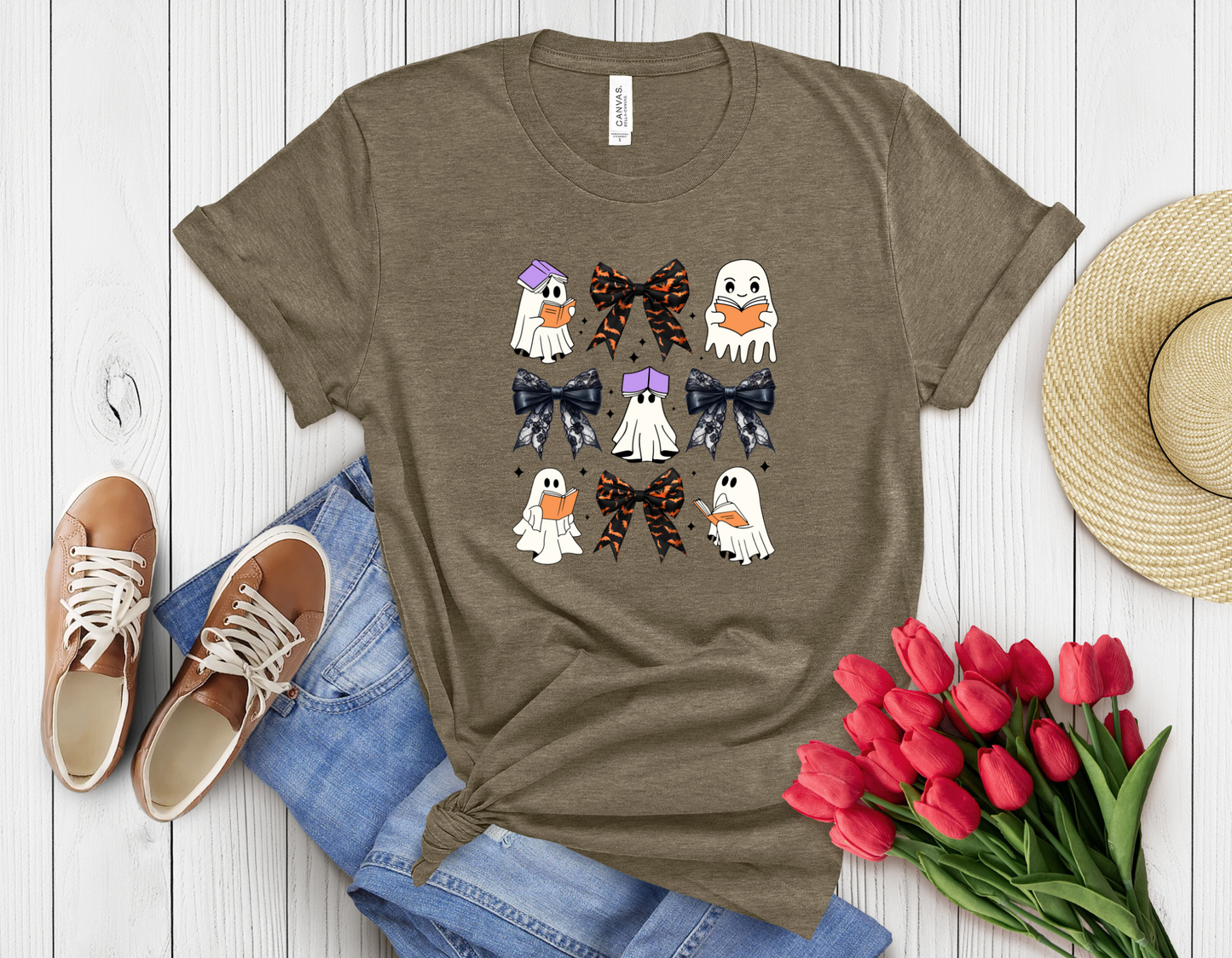 ghost reads t-shirt