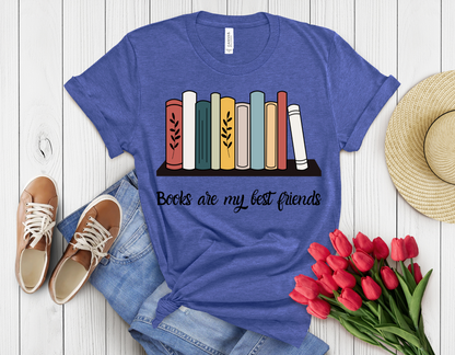 Books are my friend t-shirt