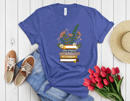 Feather book t-shirt