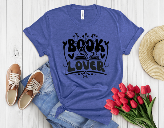 Floral book lover t-shirt