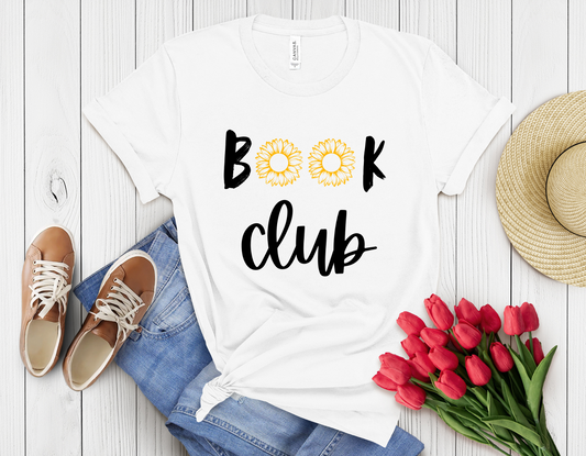 sunflower book club t-shirt